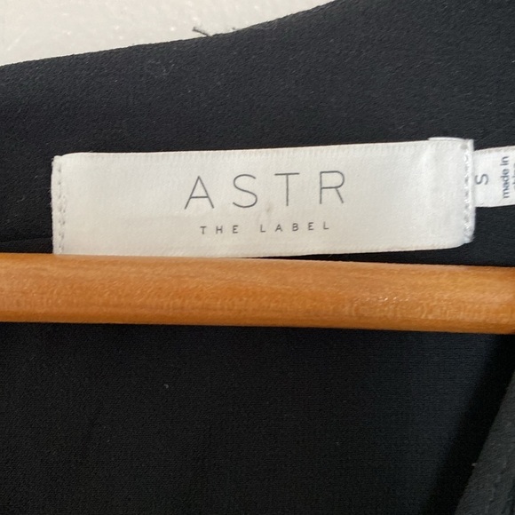 ASTR The Label Roseanne Romper Jumpsuit Black Lined Sheer Long Sleeve Size S - Picture 7 of 14